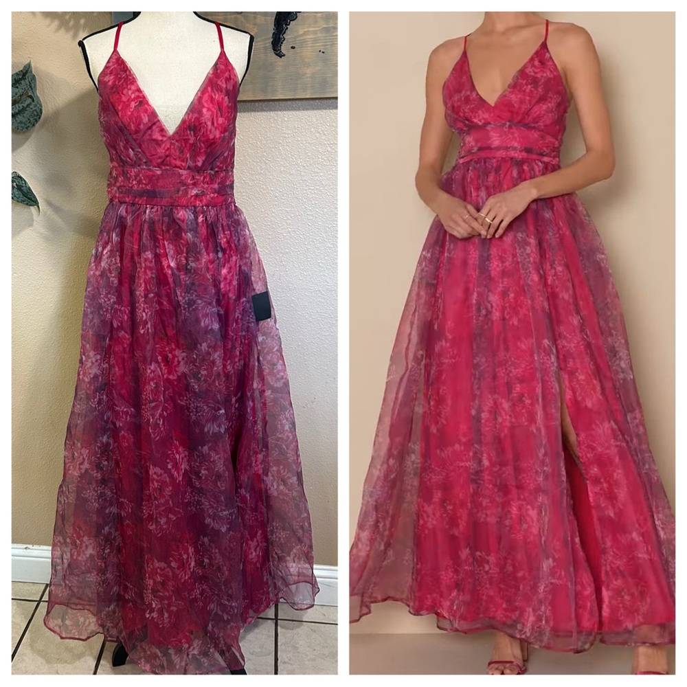 Lulu's Pink High Low Dress